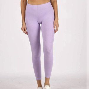 Ribbed Lavender Leggings